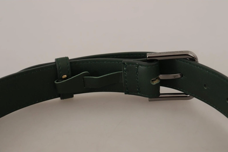 Leather Belt Dark Green Women