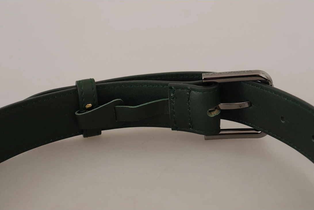 Leather Belt Dark Green Women