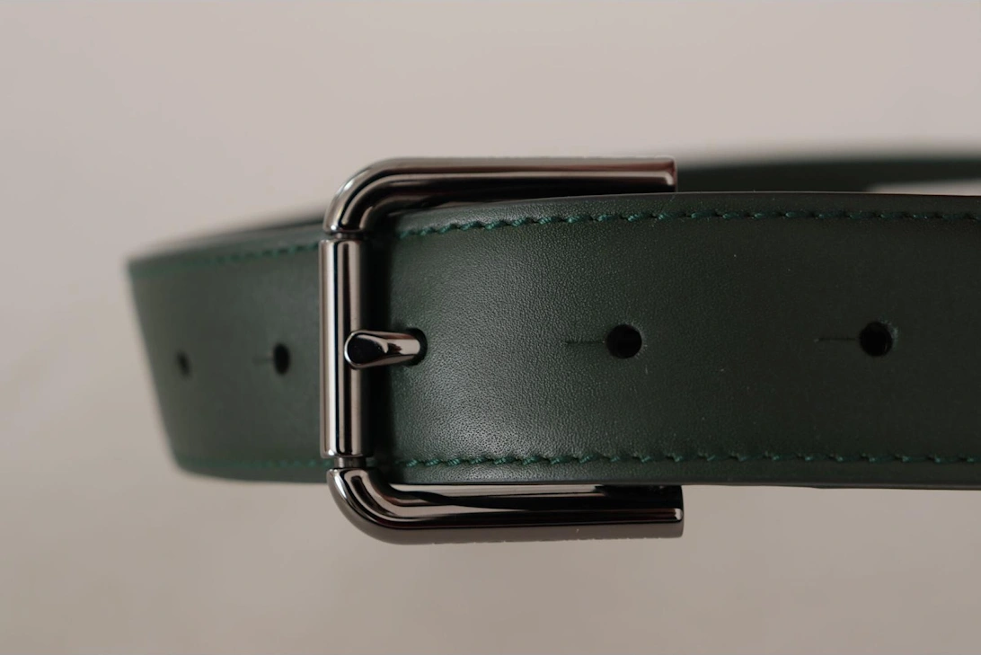Leather Belt Dark Green Women