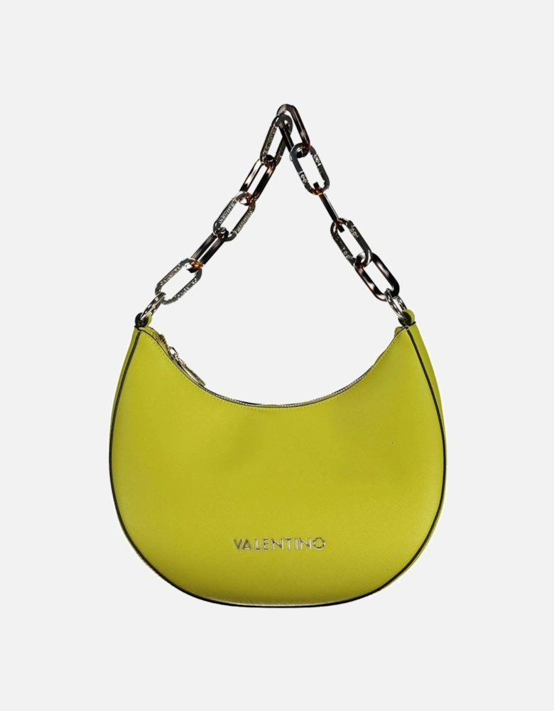 Chain Shoulder Bag with Adjustable Strap Women - Yellow Handbags