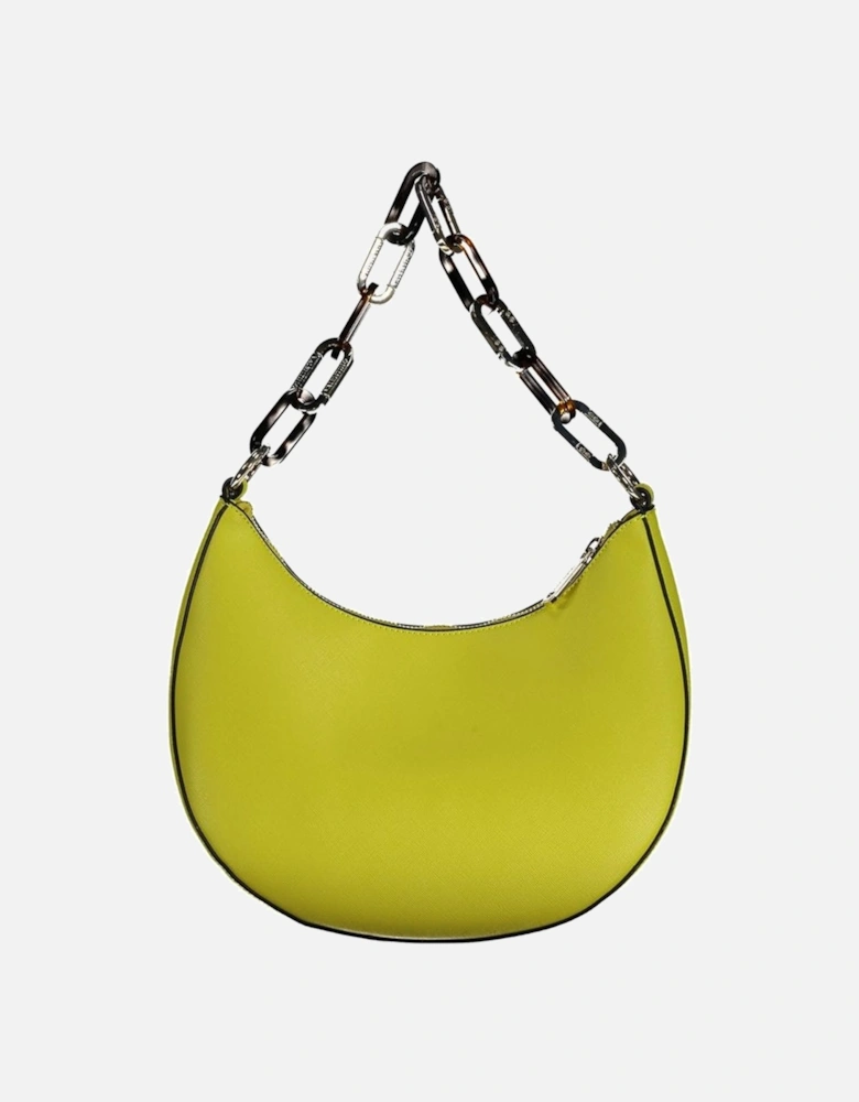 Chain Shoulder Bag with Adjustable Strap Women - Yellow Handbags