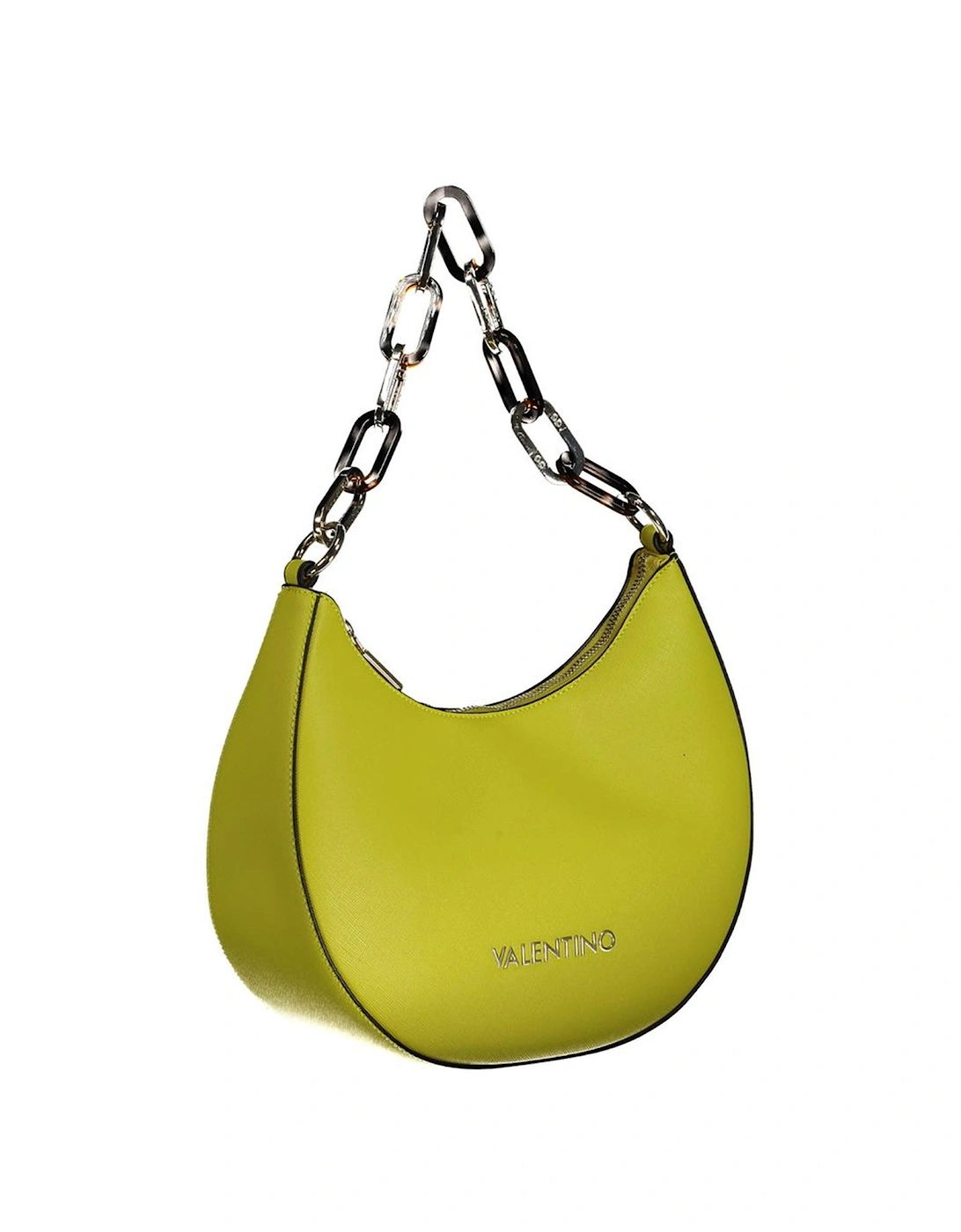 Chain Shoulder Bag with Adjustable Strap Women - Yellow Handbags