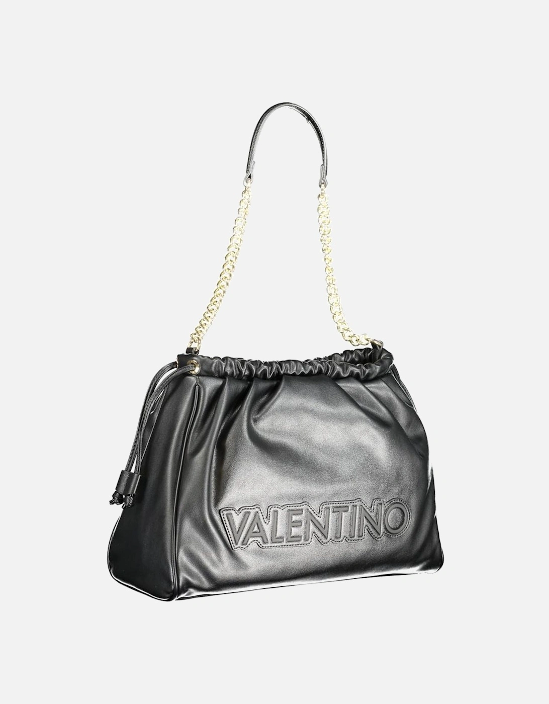 Chain Shoulder Bag with Adjustable Strap Women - Black Handbags