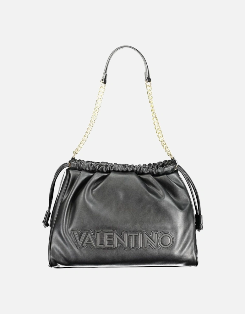 Chain Shoulder Bag with Adjustable Strap Women - Black Handbags