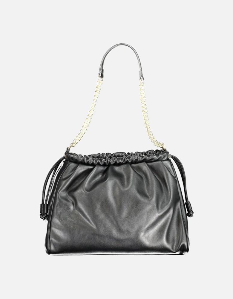 Chain Shoulder Bag with Adjustable Strap Women - Black Handbags