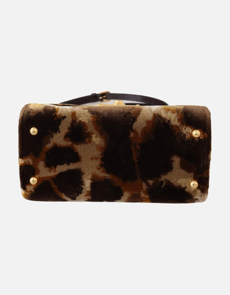 icily Giraffe Velvet Crobody Women - Brown Crossbody Bags