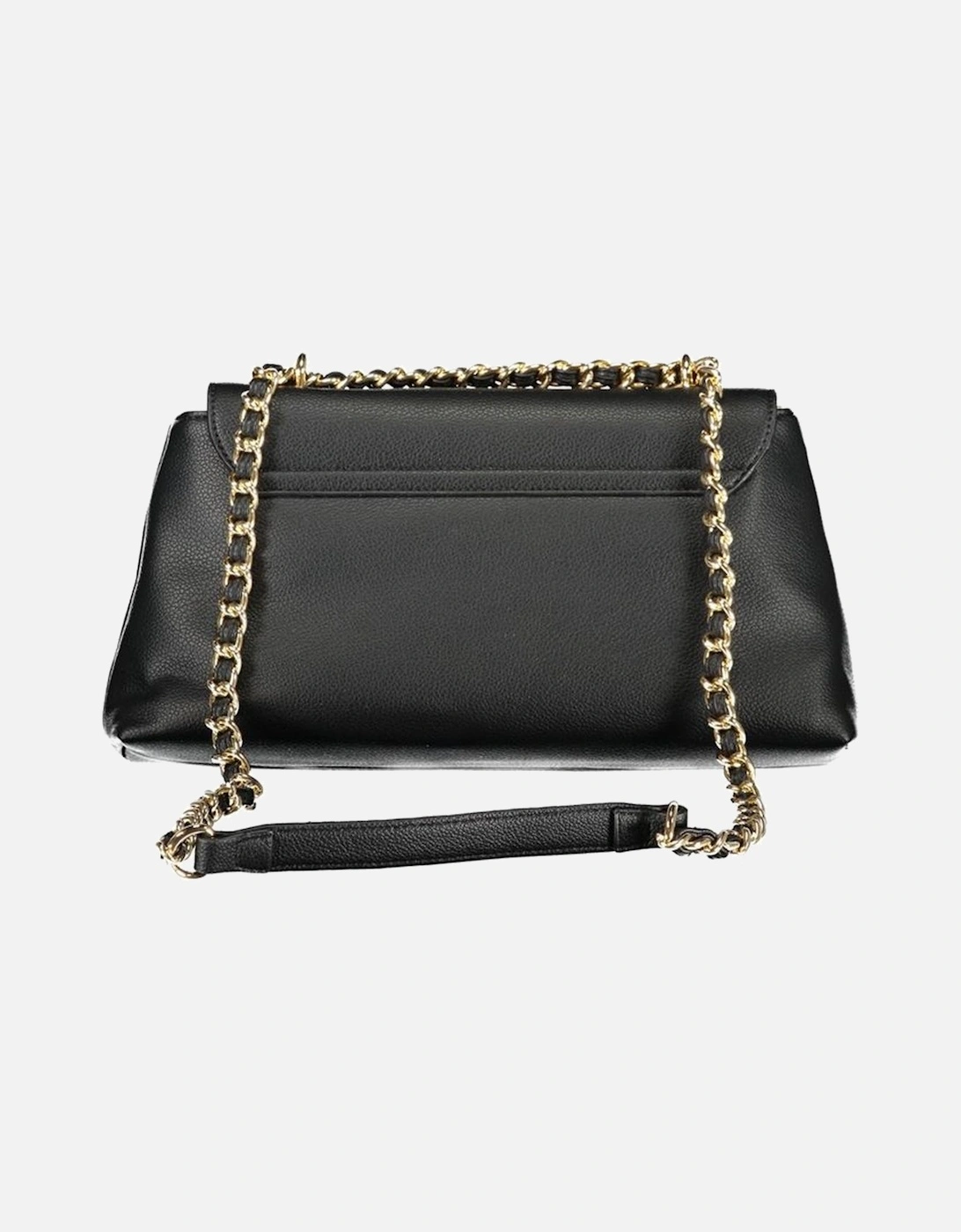 Quilted Leather Shoulder Bag with Chain Strap Women - Black Handbags