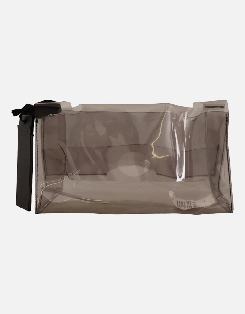 Love Bag Transparent PVC Clutch Women - Black Handbags