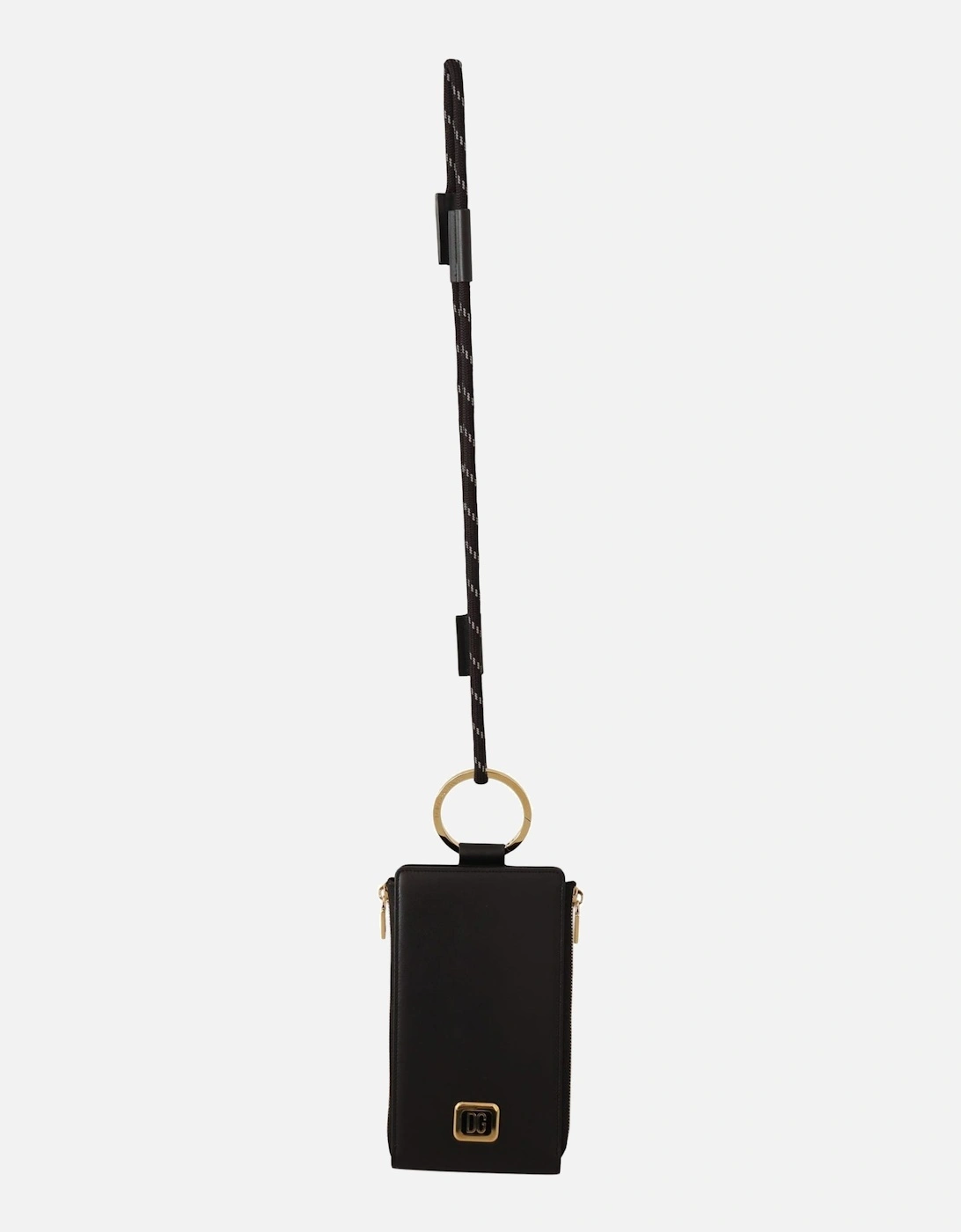 Phone Holder Wallet Black Leather Women