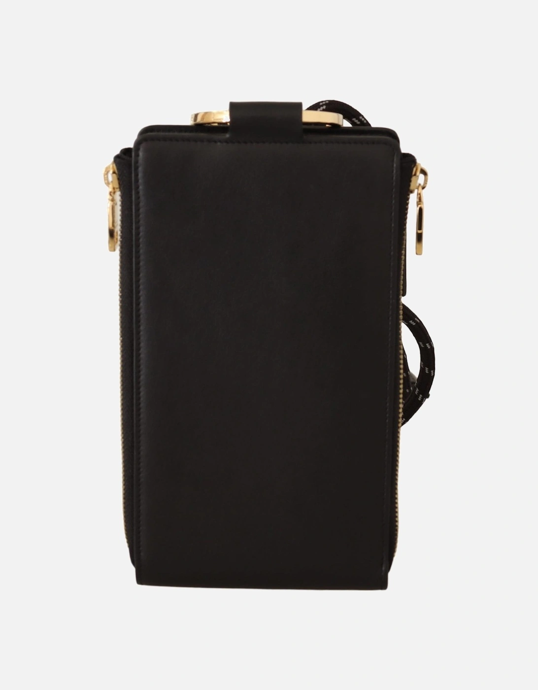 Phone Holder Wallet Black Leather Women