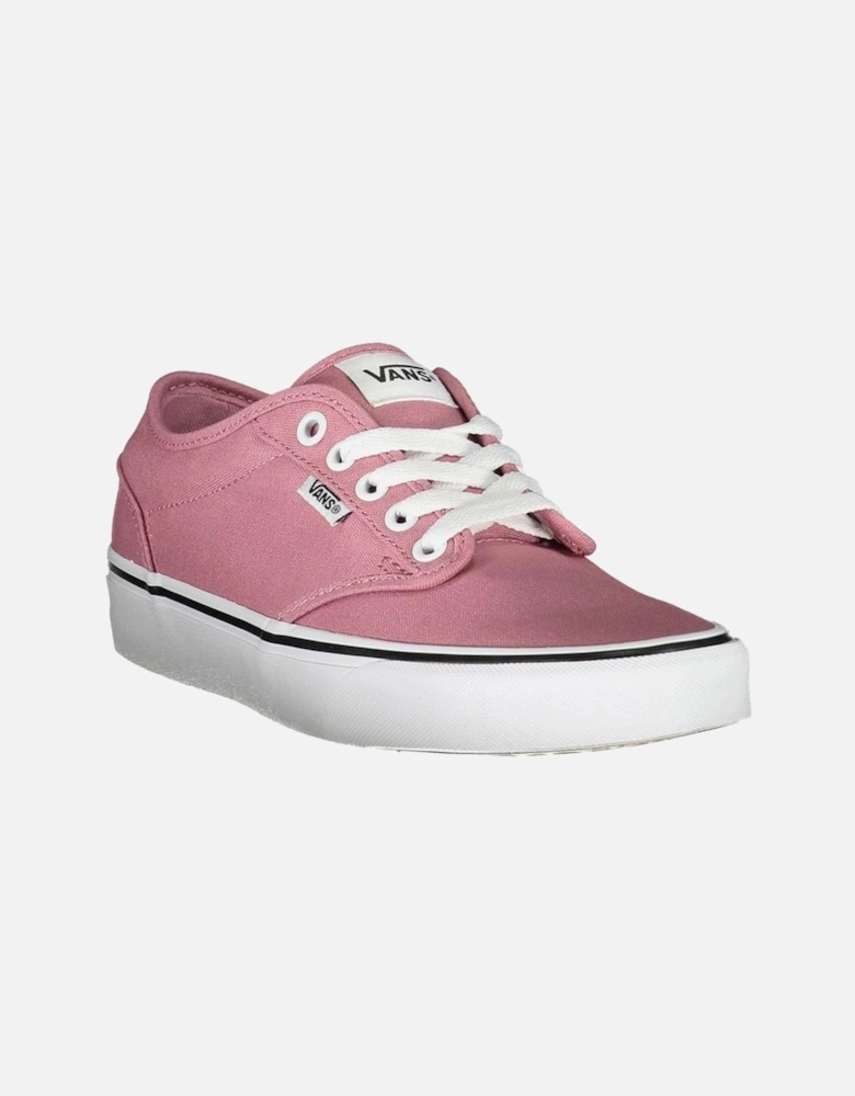 Contrast Lace-Up Sports Shoes with Logo Detail Women - Pink Sneakers