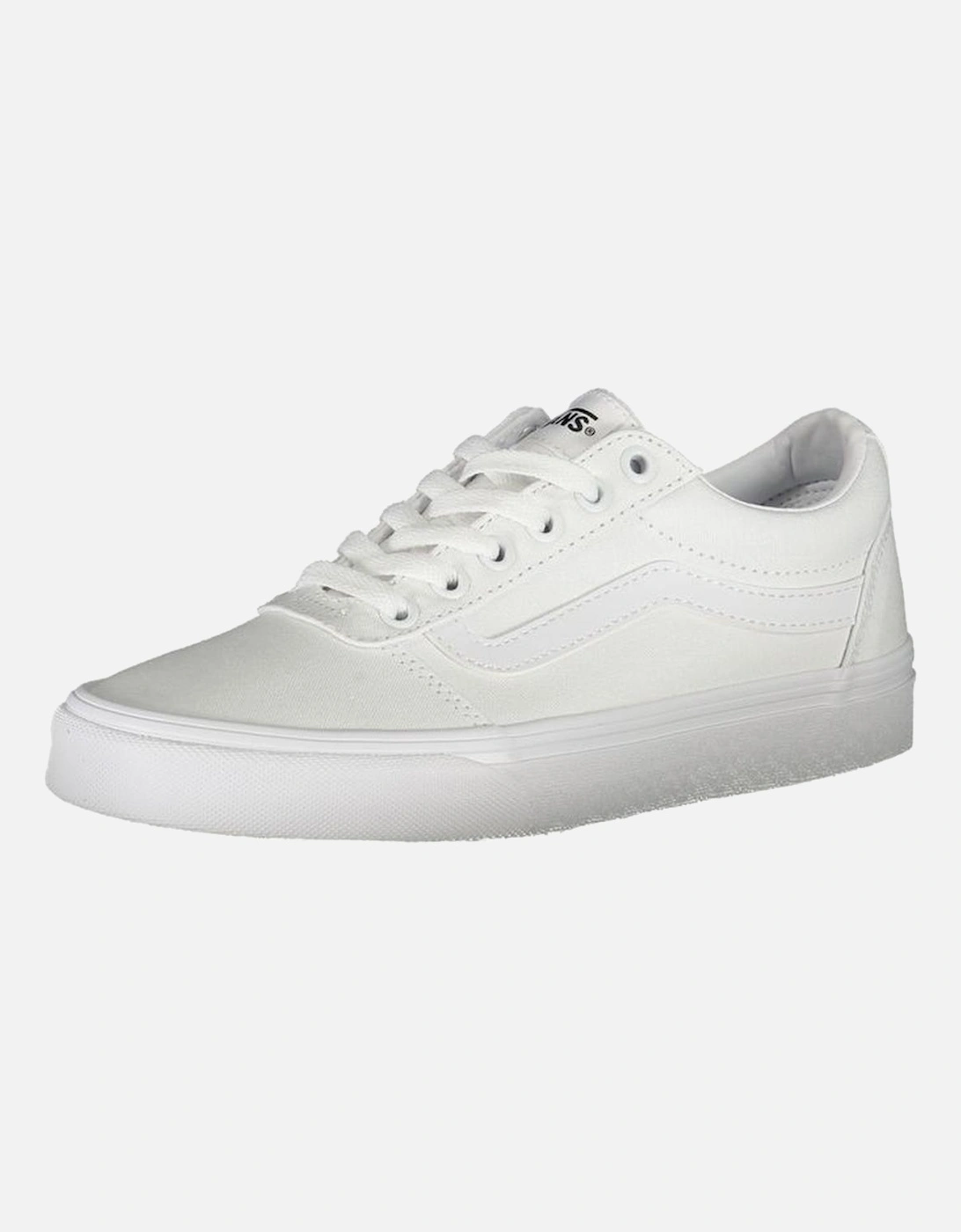 Laced Sports Footwear with Contrast Details and Logo. Women - White