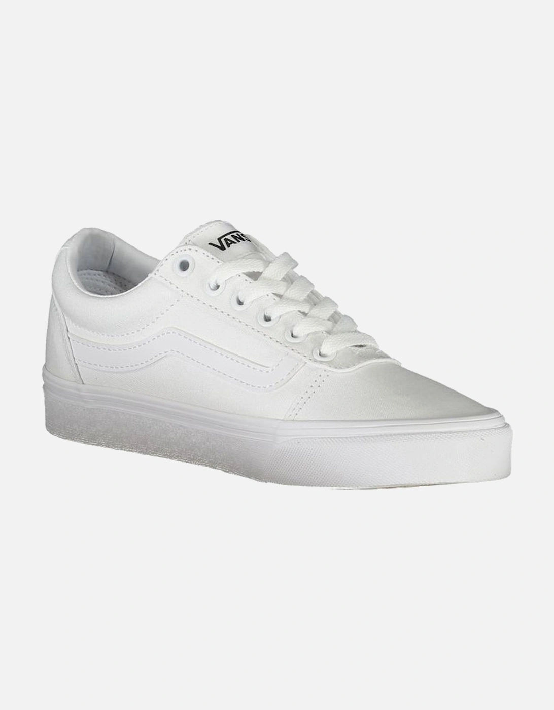 Laced Sports Footwear with Contrast Details and Logo. Women - White