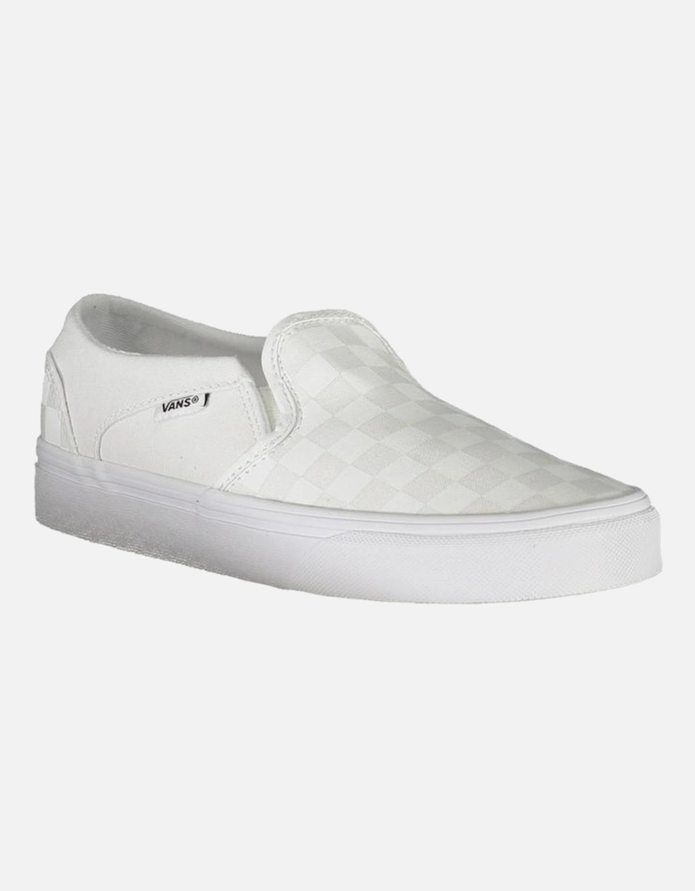 Elastic Sports Footwear with Contrast Details and Logo. Women - White