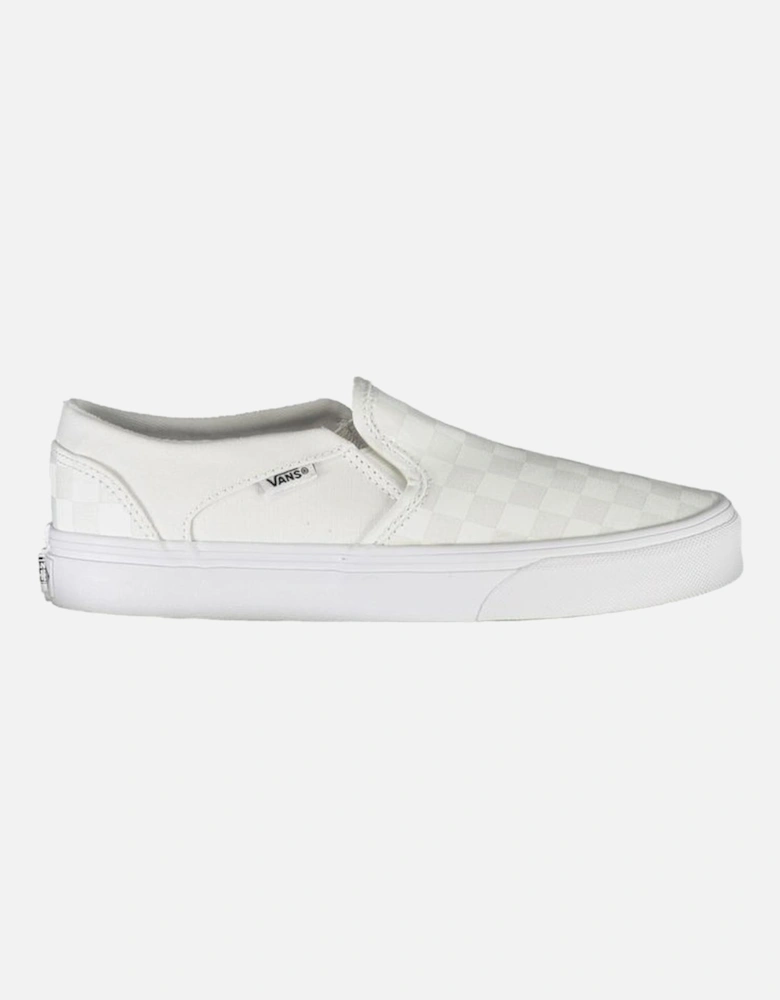 Elastic Sports Footwear with Contrast Details and Logo. Women - White