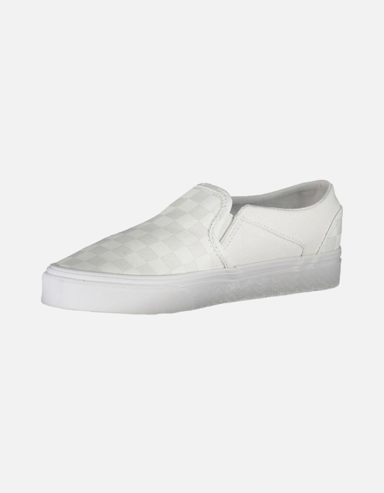 Elastic Sports Footwear with Contrast Details and Logo. Women - White