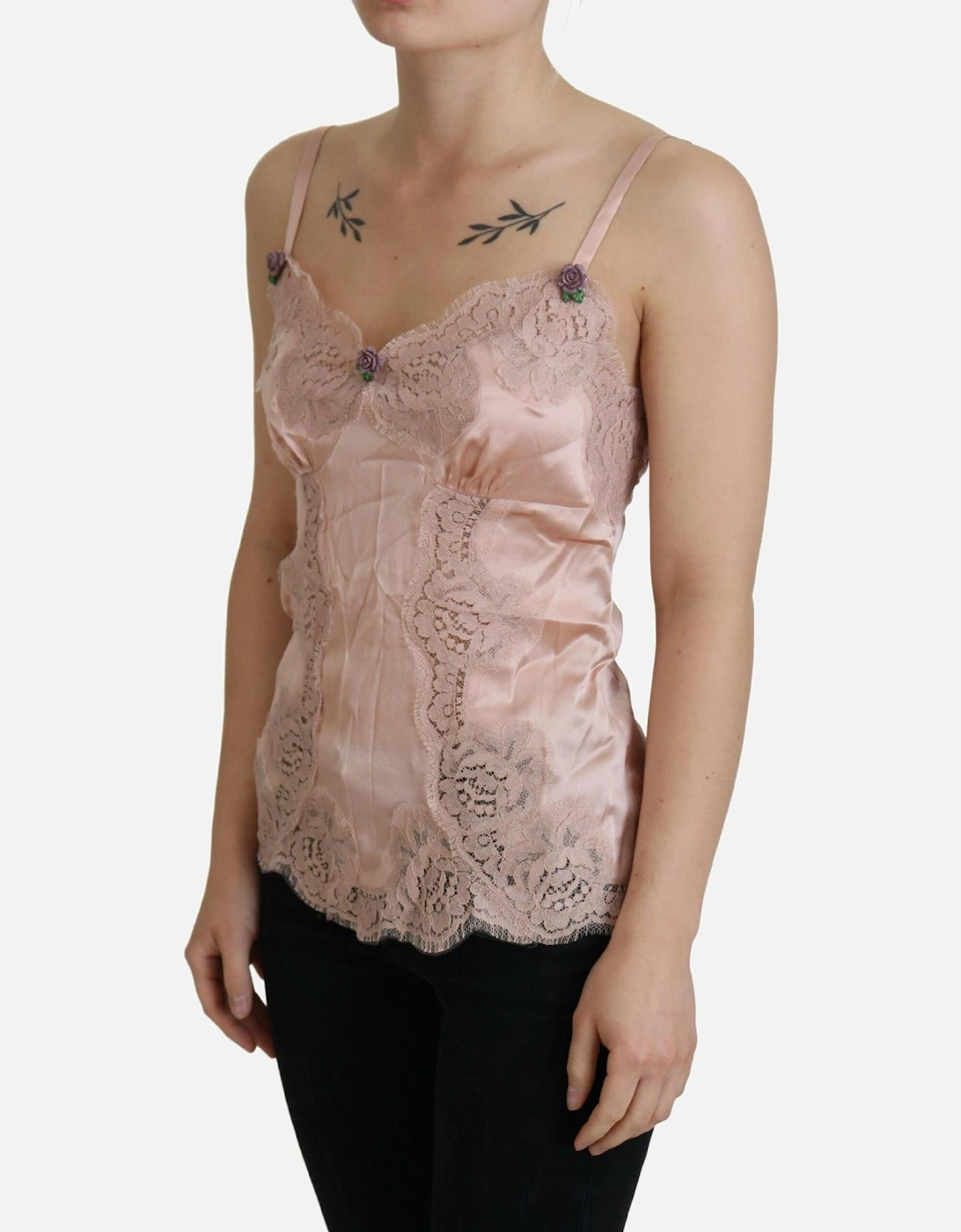 Lace Trim Camisole TSH8066 Women - Pink Sleepwear