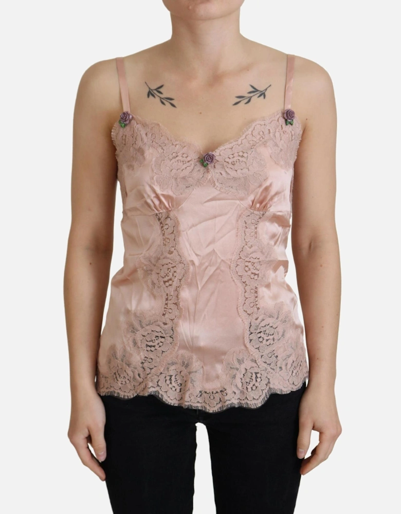 Lace Trim Camisole TSH8066 Women - Pink Sleepwear
