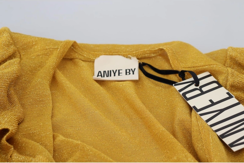Mustard Yellow Ruffled Cardigan TSH84017 Women - Gold Sweaters