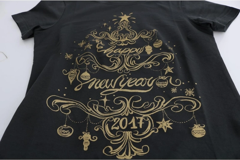 2017 Holiday Tee Short Sleeve Crew Neck Women - Gray T-Shirts