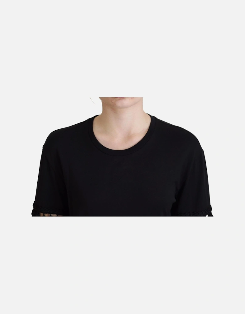Dolce Gabbana Tasseltrimmed top Women - Black T-Shirts