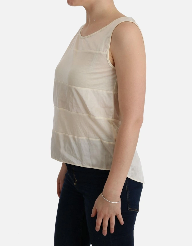 OneShoulder Short Sleeve Blouse Women - Beige T-Shirts