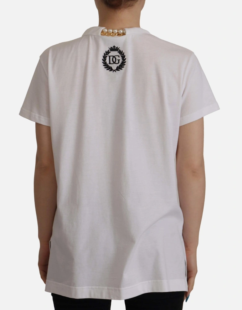 Dolce Gabbana VNeck TShirt Women - White T-Shirts