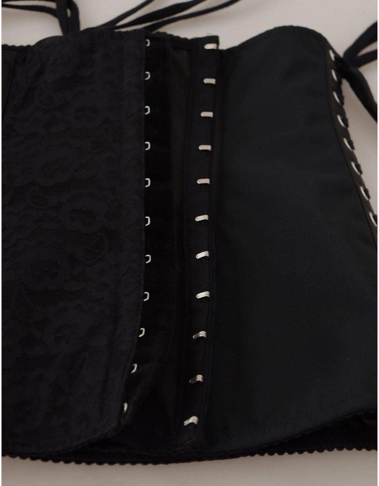Dolce Gabbana Corset LaceUp Waist Cincher Women - Black T-Shirts
