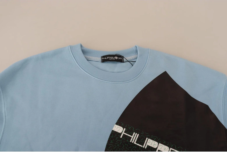 Crew Neck Sweatshirt Graphic Print Women - Light Blue Sweaters