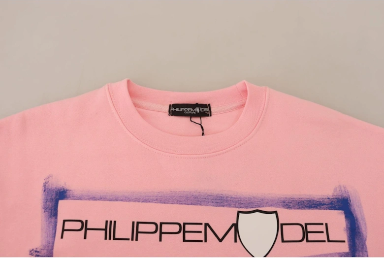 Pink Crew Neck Sweatshirt Women Sweaters