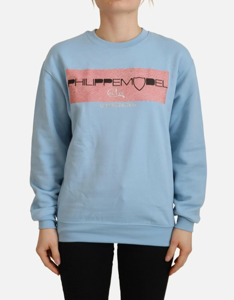 Crew Neck Sweatshirt Limited Edition Women - Light Blue Sweaters