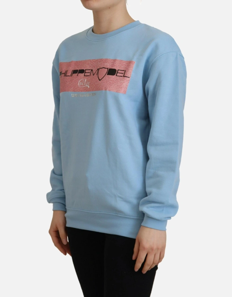 Crew Neck Sweatshirt Limited Edition Women - Light Blue Sweaters