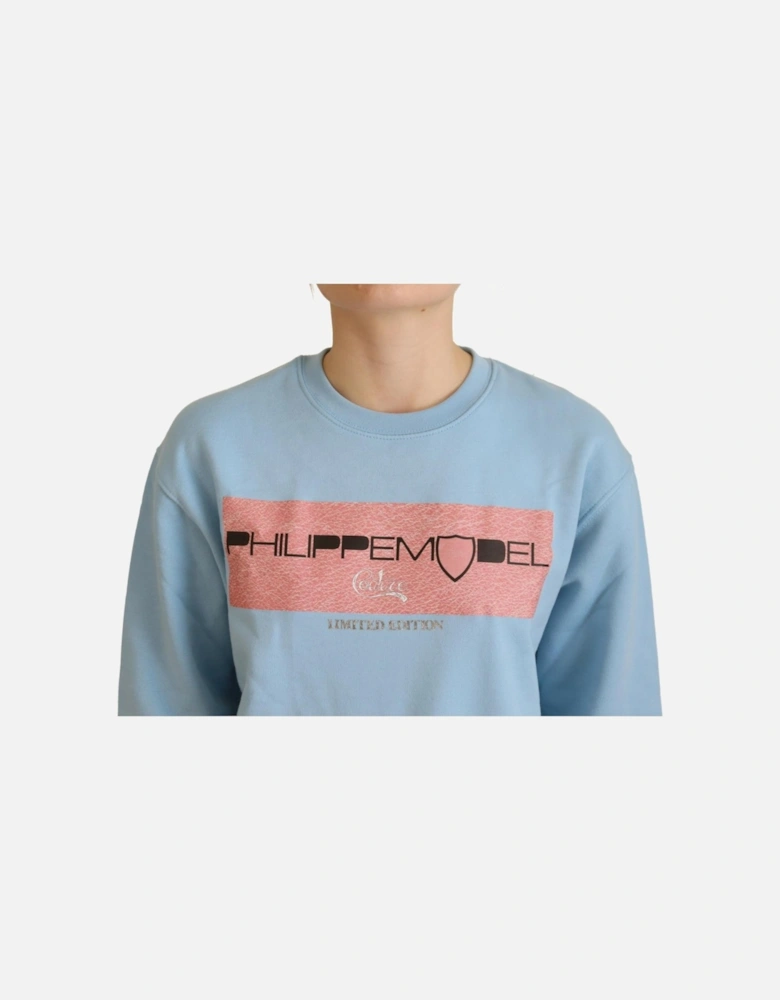 Crew Neck Sweatshirt Limited Edition Women - Light Blue Sweaters