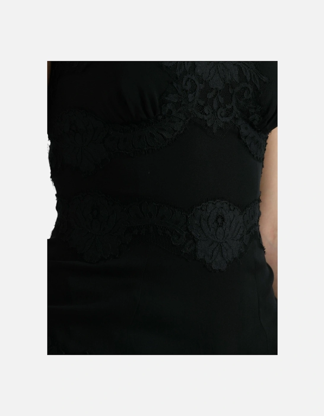 Stretch Lace Tank Top with Back Zipper Closure and Logo Details Women