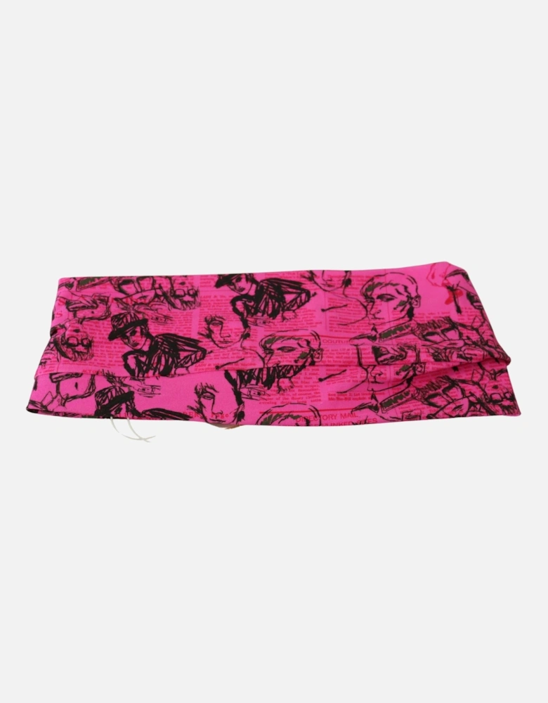 Tube Top Newspaper Print Women - Pink T-Shirts