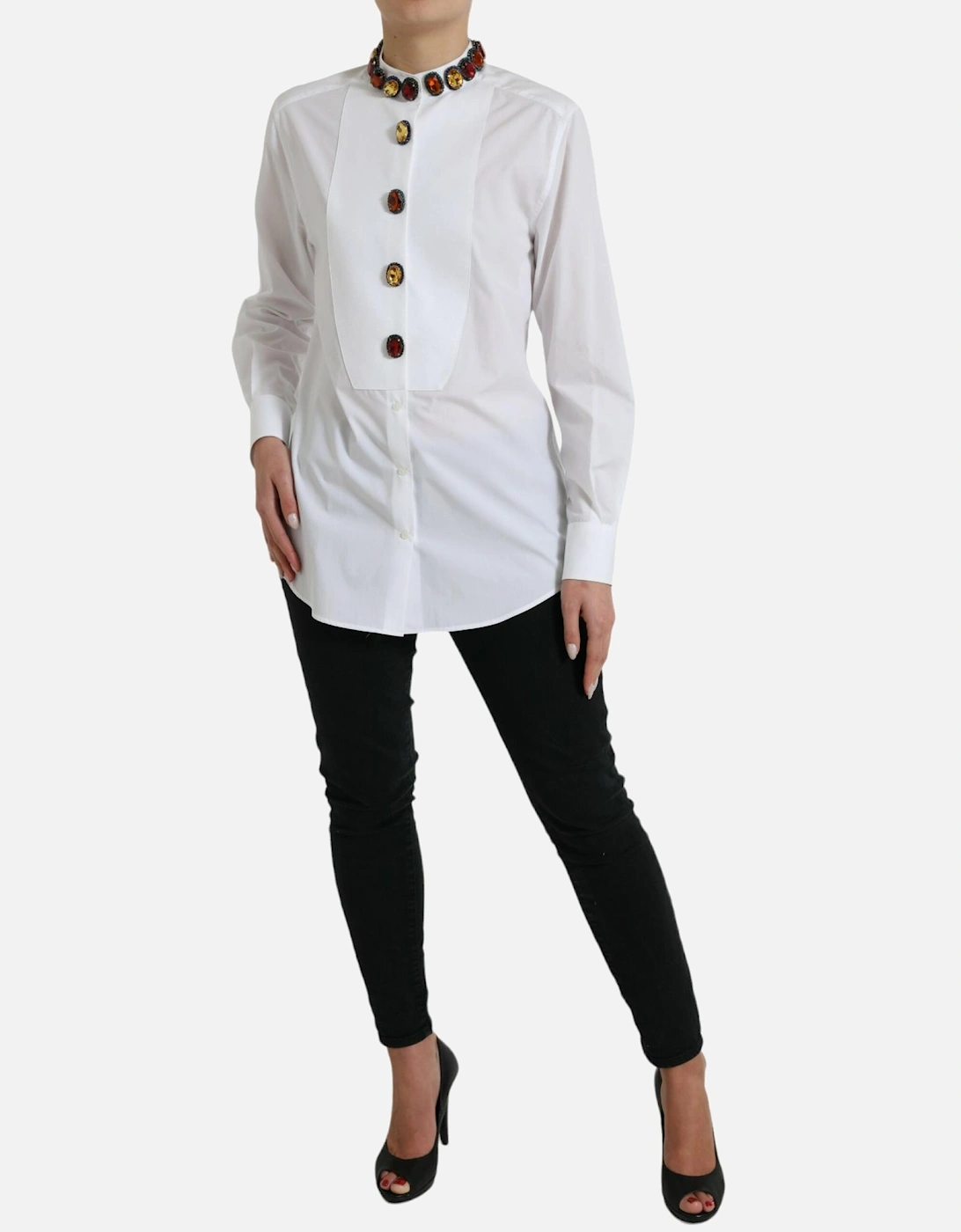 Dolce Gabbana TSH84225 Poplin Shirt Women - White