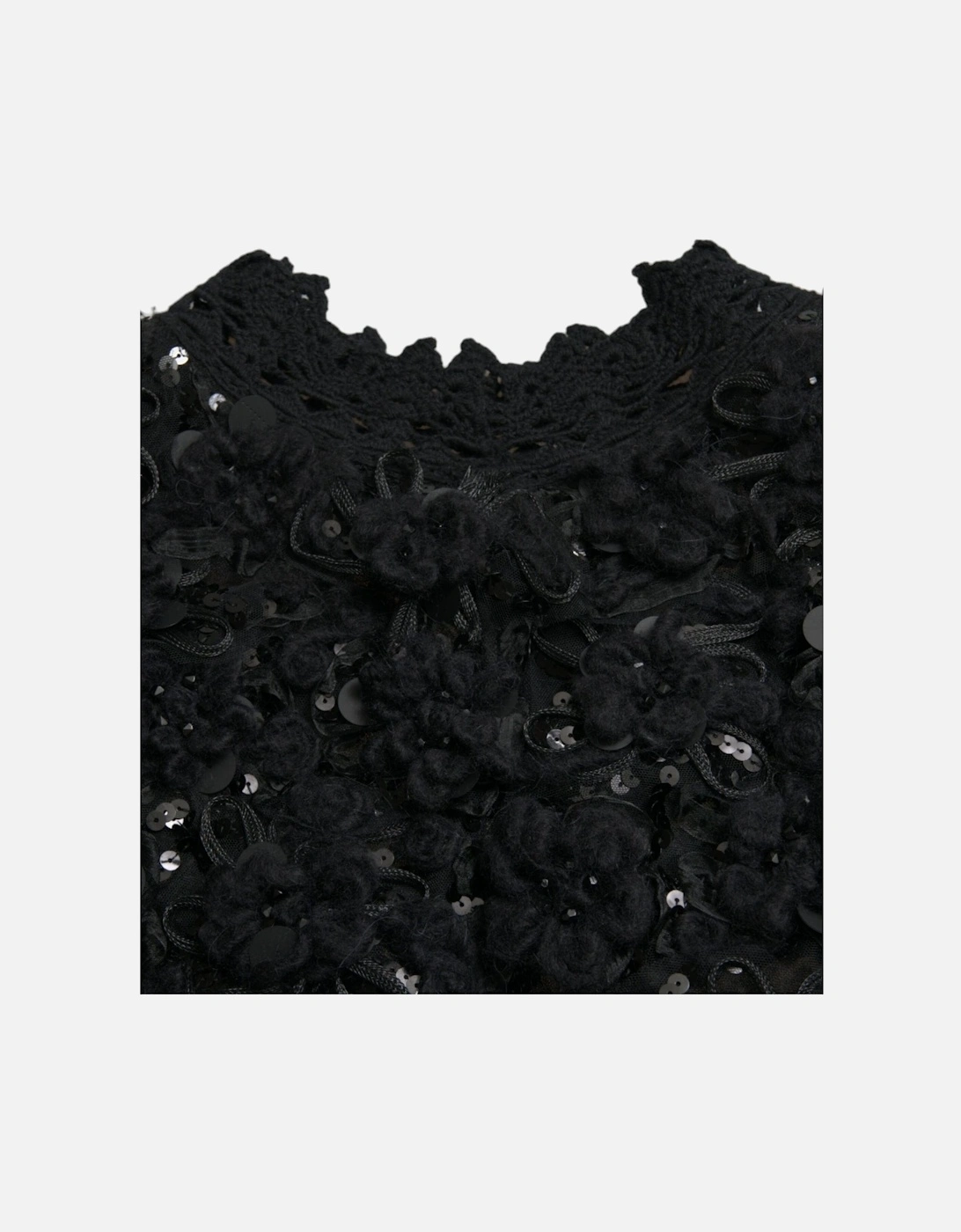 Sequin Embellished Long Sleeve Pullover Sweater Women - Black