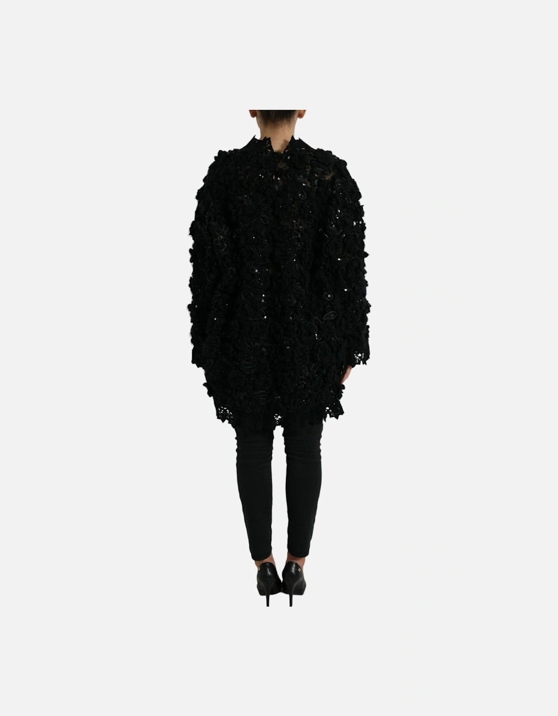 Sequin Embellished Long Sleeve Pullover Sweater Women - Black