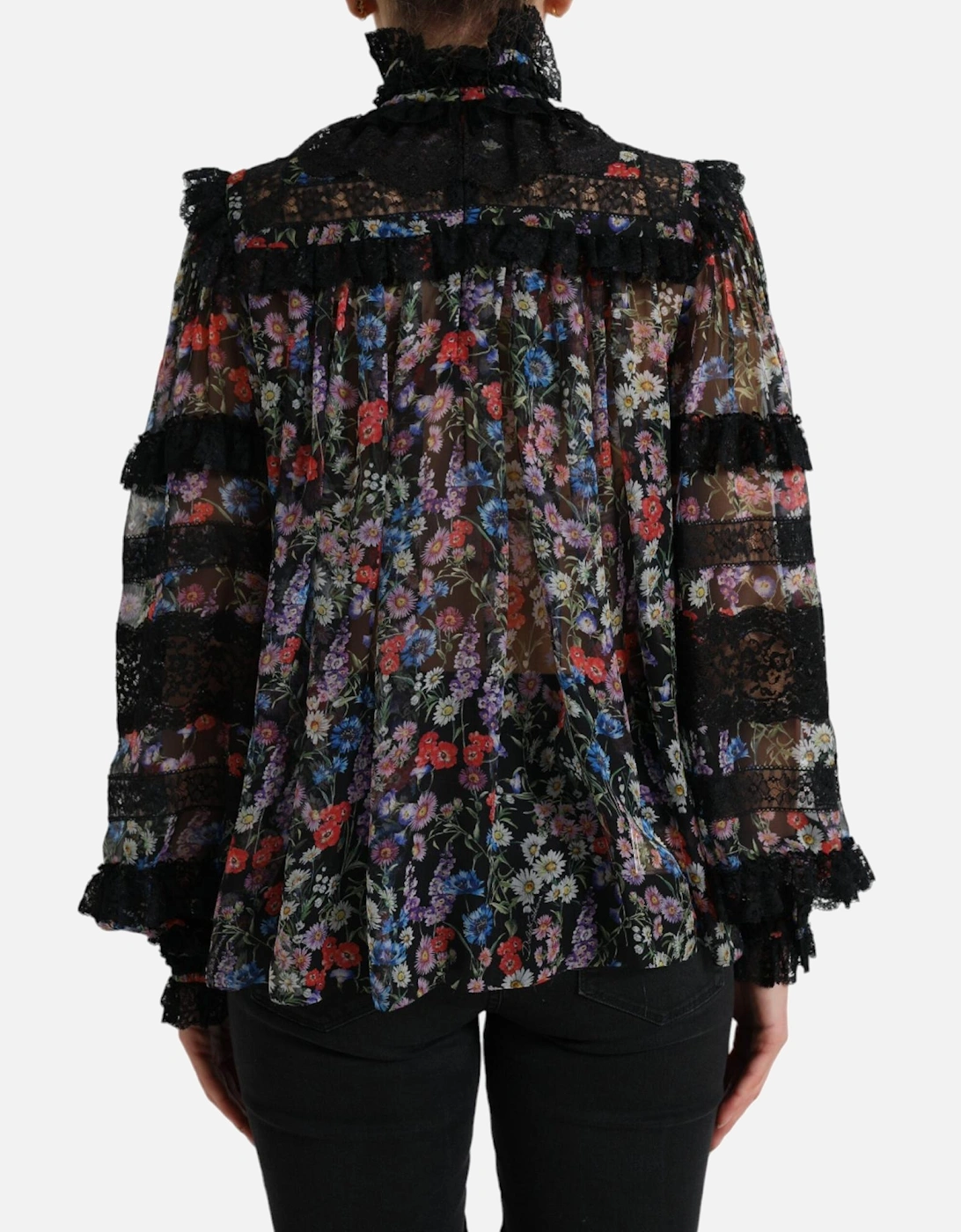 Floral Print Blouse TSH84233 Women - Black T-Shirts