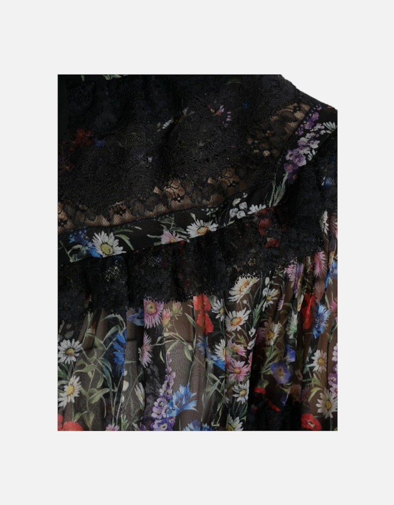Floral Print Blouse TSH84233 Women - Black T-Shirts