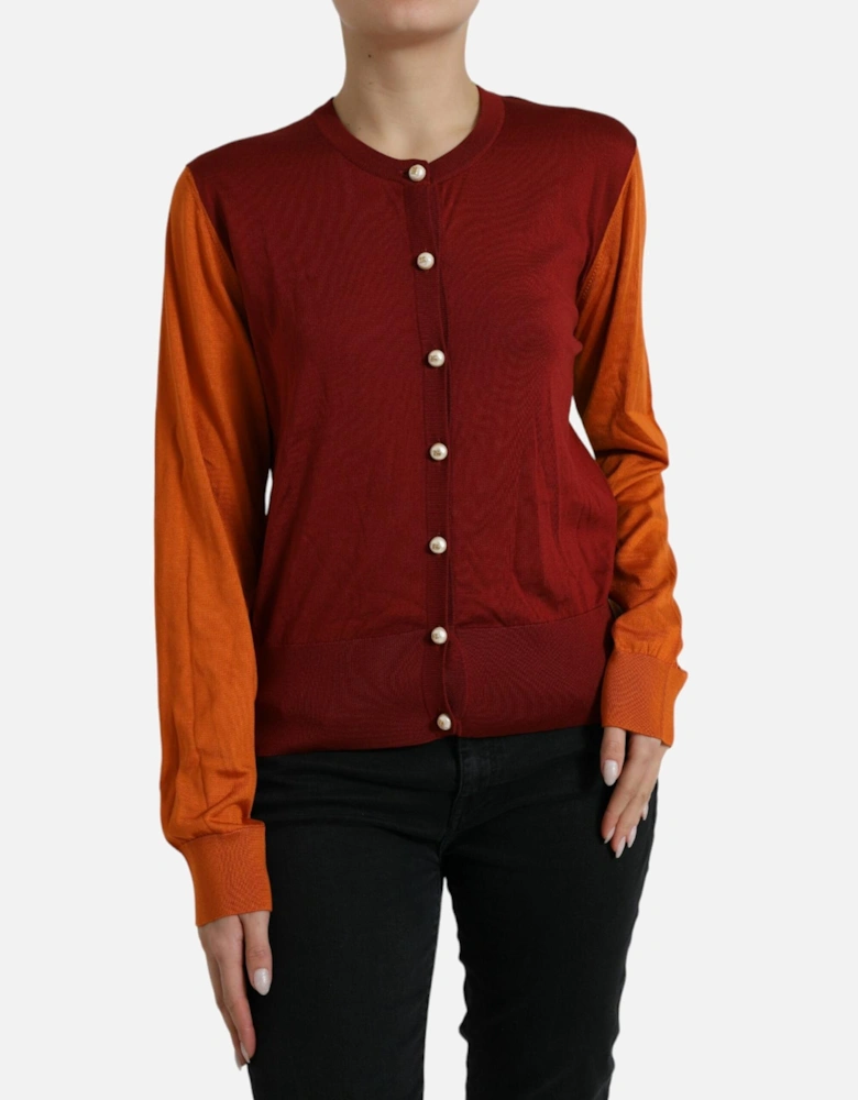 ColorBlock Merino Wool Cardigan Women - Multicolor Sweaters
