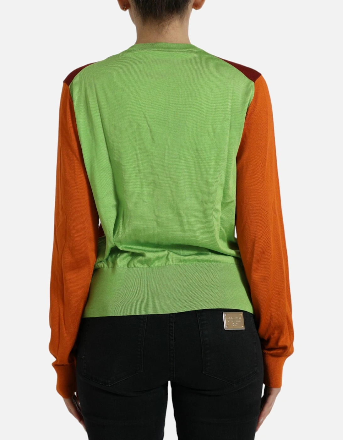 ColorBlock Merino Wool Cardigan Women - Multicolor Sweaters