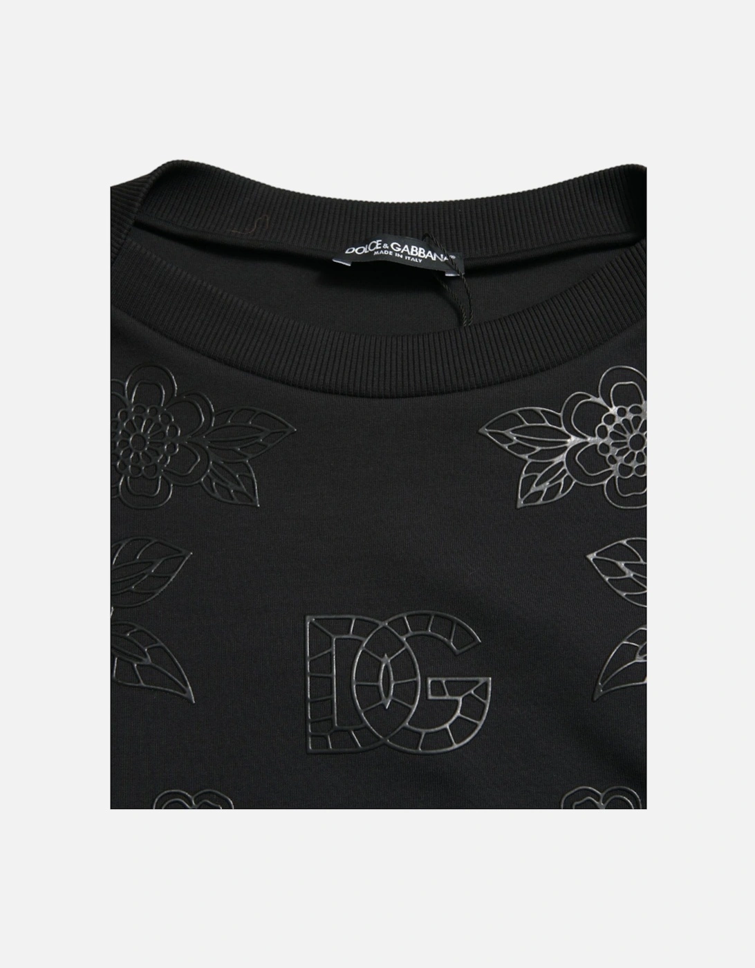 Floral Print Sweatshirt TSH84221 Women - Black Sweaters