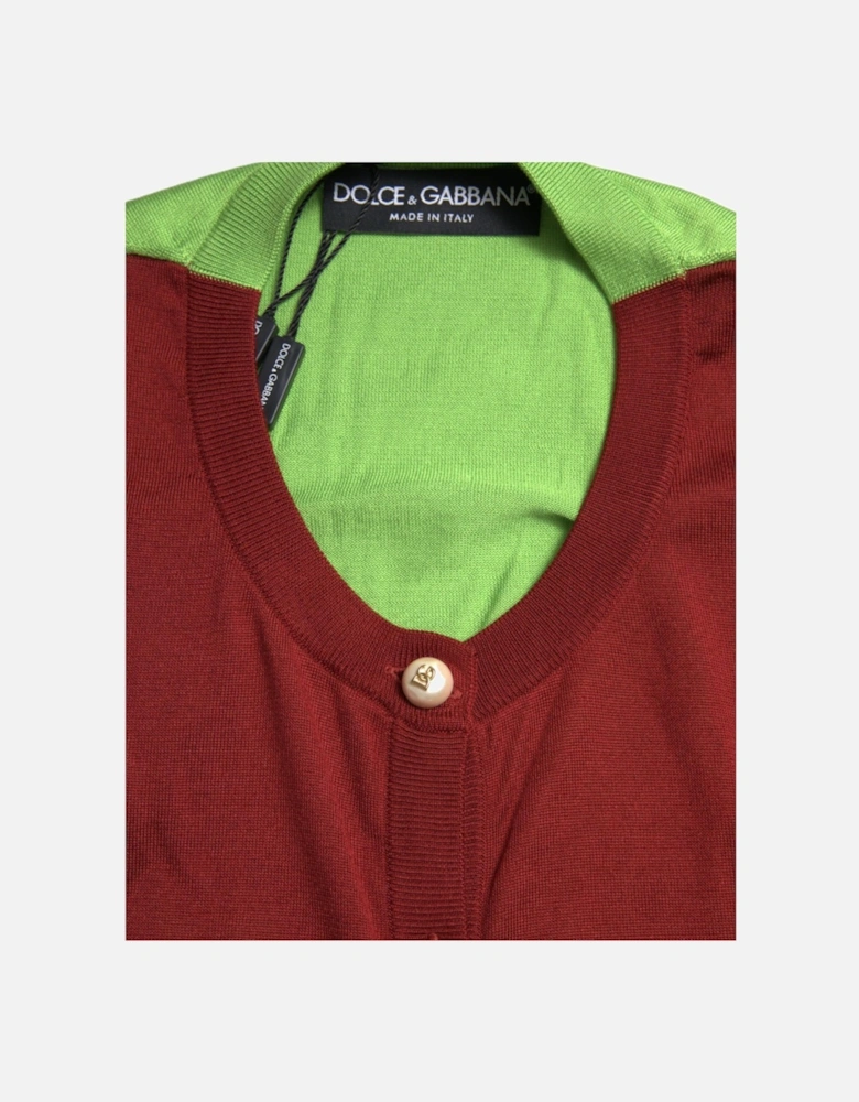 ColorBlock Merino Wool Cardigan Women - Multicolor Sweaters
