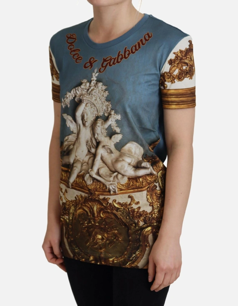 Baroque Cherubs Print TShirt TSH8144 Women - Multicolor T-Shirts