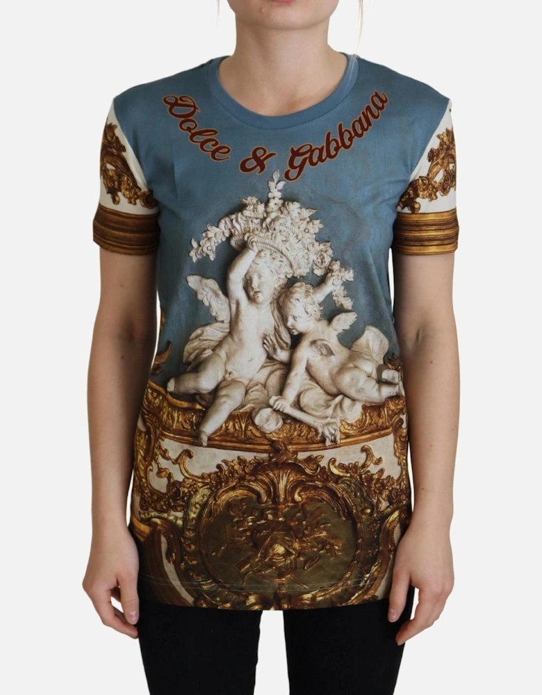 Baroque Cherubs Print TShirt TSH8144 Women - Multicolor T-Shirts