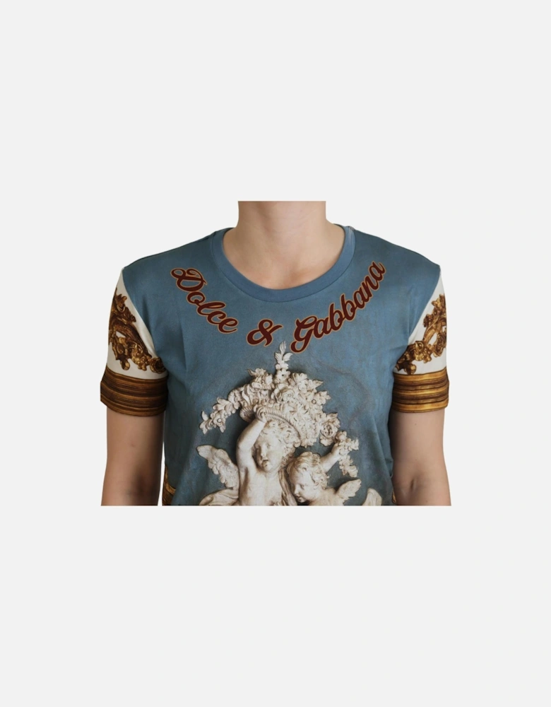 Baroque Cherubs Print TShirt TSH8144 Women - Multicolor T-Shirts