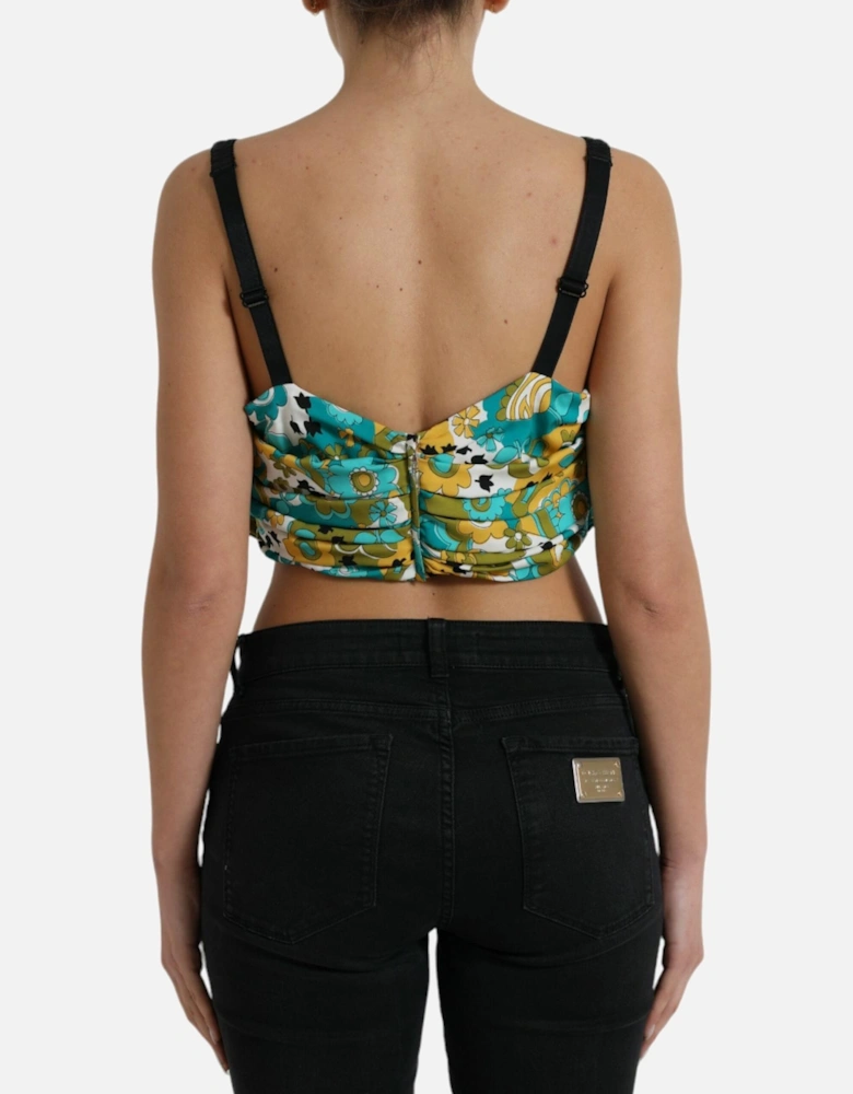 Dolce Gabbana Sleeveless Crop Top Women - Multicolor T-Shirts