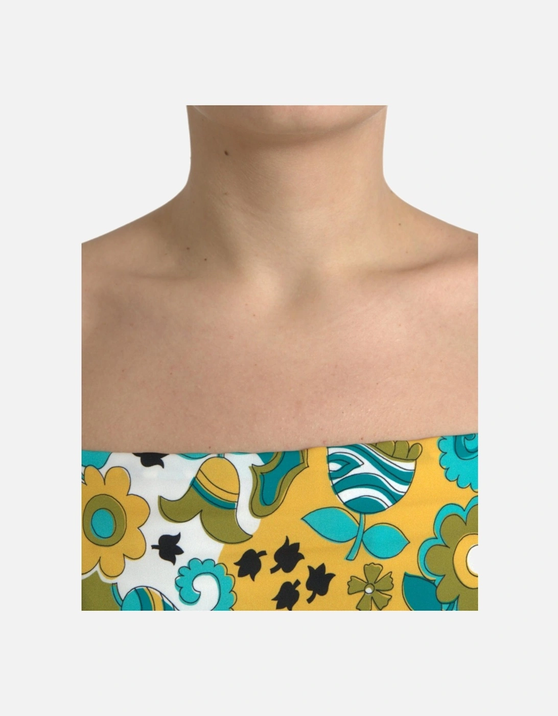 Dolce Gabbana Sleeveless Crop Top Women - Multicolor T-Shirts