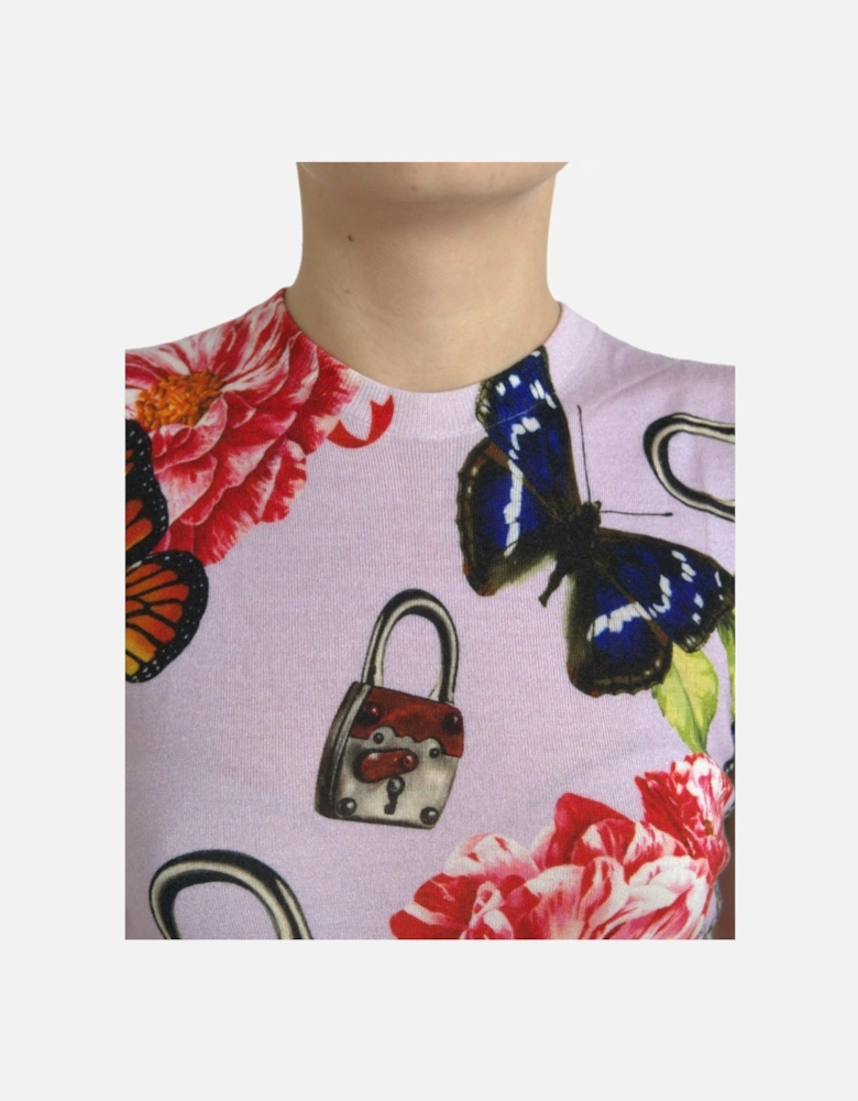 Printed Cashmere Silk Tank Top Women - Multicolor T-Shirts
